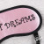 The pink English dream of the eye mask  blinkers  travel necessary
