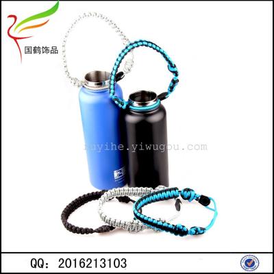 The umbrella rope weaving high-grade reinforced dual function cup hand rope buckle tail rope adjustable handle handle