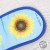 eye mask  double sunflowers blinkers   travel necessary blinkers