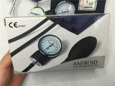 Household sphygmomanometer sphygmomanometer arm type manual portable stethoscope nylon cuff blood pressure watch strap