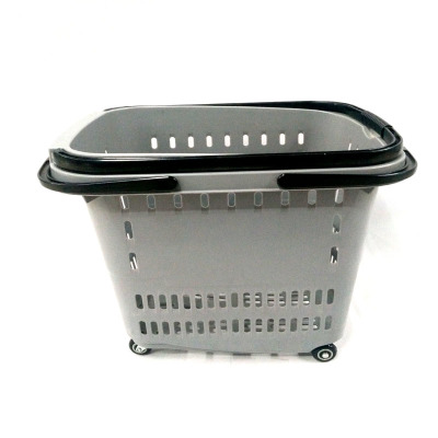 The supermarket shopping basket rod type portable vegetable basket plastic wholesale
