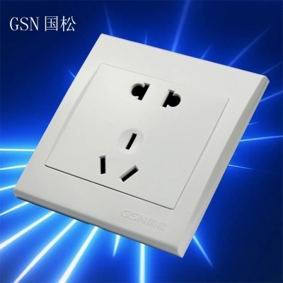Five-Hole Wall Switch Socket PC Domestic Sales in Stock Hardware Store Supply Good Quality