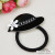 Korean new hair accessories acrylic black and white hat hair band hair rope leather ring