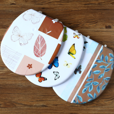 Butterfly series printed toilet seat manufacturers direct sale