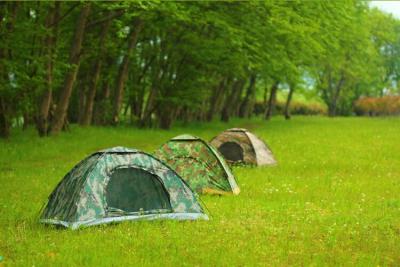 Outdoor camping tent with four people in a single camp tent outdoor camping tent.