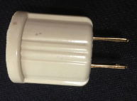 South American lamp holder plug