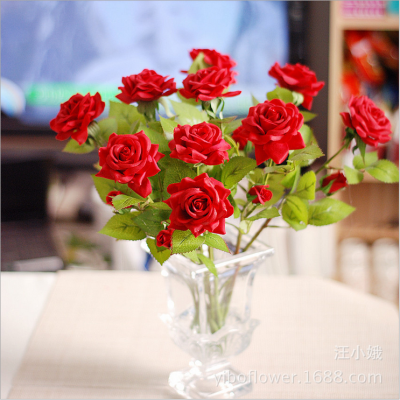 Rose Moisturizing flower decoration feel special offer Home Furnishing glue Korean rosebud