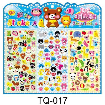TQ three in one cartoon bubble stickers children puzzle reward stickers stickers free mobile phone decorative stickers