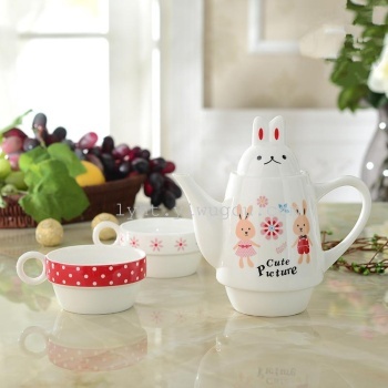 Ceramic Teapot Sets Tea Set Coffee Set Mug Gift Boccaro Cup Advertising Cup Jingdezhen Promotion Coffee Pot