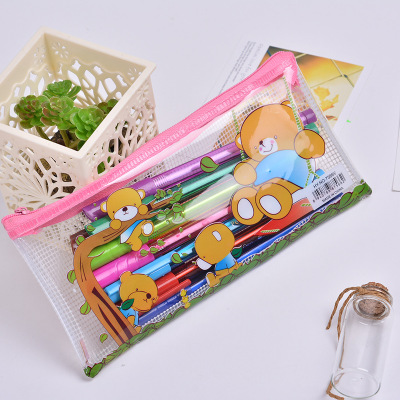 爆款 学生礼品彩色中性笔三角杆插套中性笔多色荧光中性笔