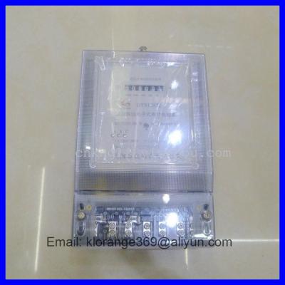 Three phase four wire electronic meter counter transparent casing