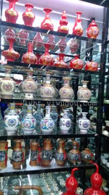 Jingdezhen manufacturers selling ceramic crafts porcelain antique style ceramic vase ornaments gifts