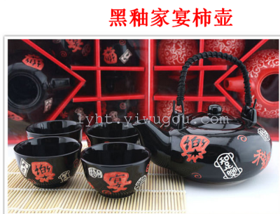 Ceramic gift set of foreign tradeJapan and South Korea wind antique tea daily export factory direct sales