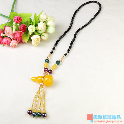 Glass Pendant Necklace Pendant pendant jewelry gourd lady gift