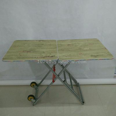 Dual purpose table iron and wood material multi function