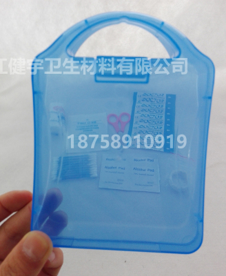 Mini portable transparent emergency kit emergency kit plastic storage boxes can be customized wholesale printing logo