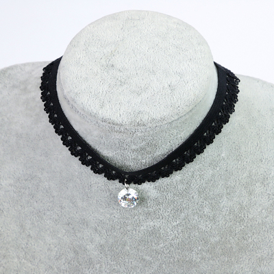 The explosion of popular female diamond necklace chain necklace jewelry black neck clavicle