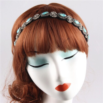 Europe pure handmade beaded hair Club queen Beaded Beads with Rhinestone ribbon spot wholesale