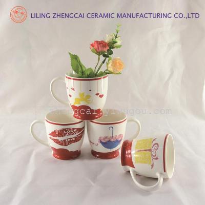 Ceramic cup coffee cup advertising promotion cup Valentine's Day cup