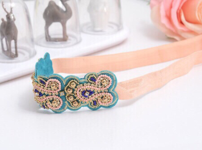 European and American fashion flowers with pure handmade beaded Beaded headband headbands wholesale!