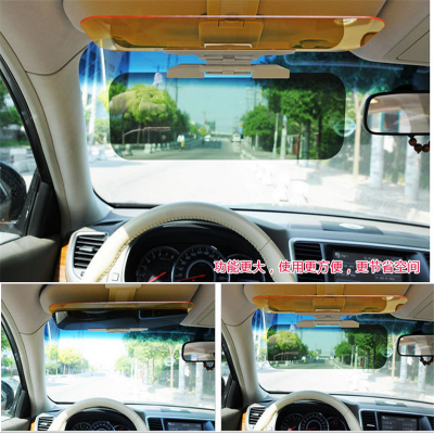 Automobile anti dazzle mirror day and night vehicle sunshade mirror driver goggles