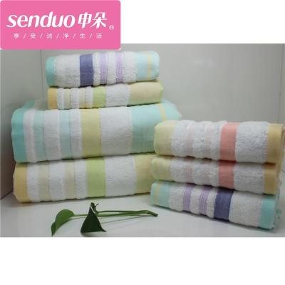 A cloth towel hair color Shen bath towel three piece suite