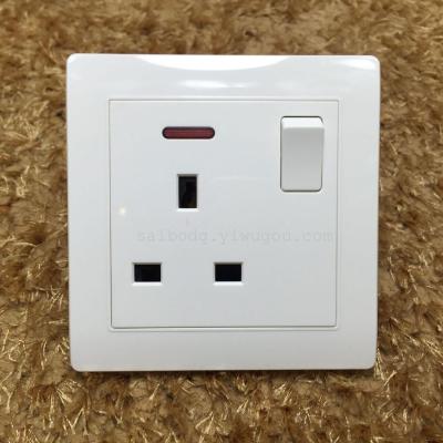 Cecil electric: Q series white switch on 13A with light
