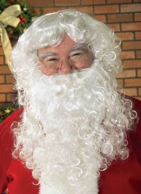 Christmas holiday wig and beard set