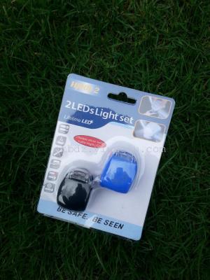 Selling silicone lamp, bicycle lamp set, warning light safety light, electronic light, bicycle equipment