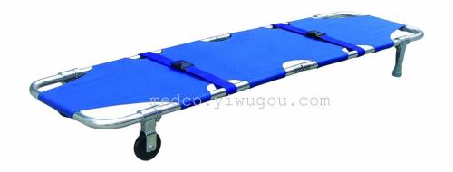 Single Wheel Folding Outdoor Medical Stretcher Lightweight First Aid Equipment Outdoor Medical