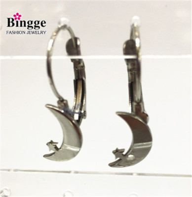 France 316L stainless steel hook earrings ear clip accusative jewelry factory