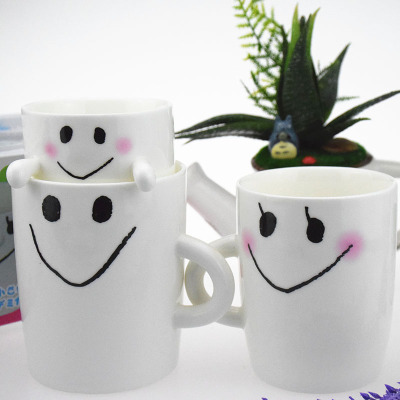 Happiness of a family of three creative ceramic cup