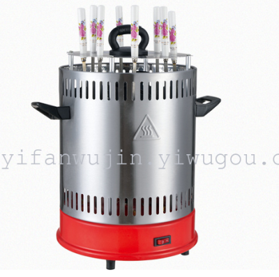 Circular baking series machine for household smoke free fully automatic rotating round barbecue stove electric oven