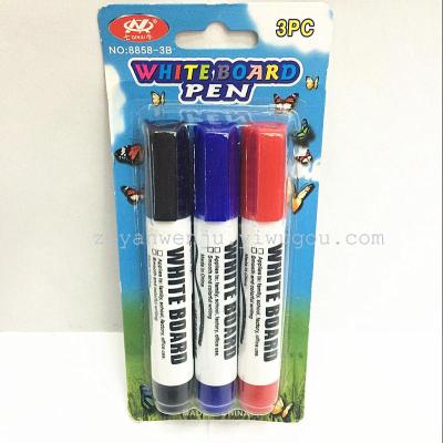 Whiteboard Marker Qiniu 8858 Marking Pen Erasable Whiteboard Marker 3 Suction Cards
