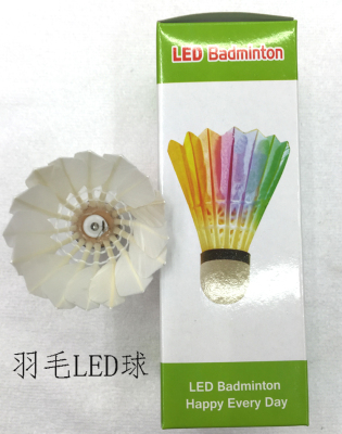 LED luminous light plastic ball badminton optional nylon ball colorful monochrome network selling products