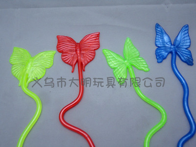 Pearl color new strange soft material adhesive vent sex toys TPR soft material butterfly floor stall hot sale