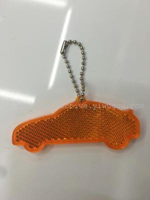 Manufacturer direct sales reflective car pendant reflective key chain reflective products