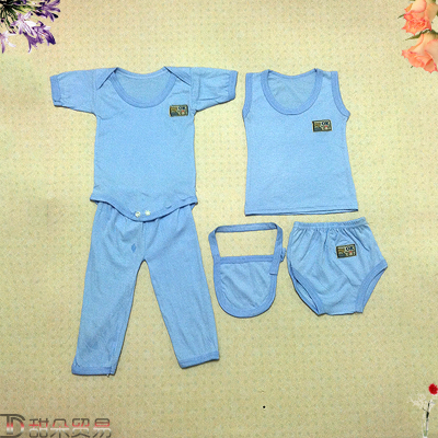 Yiwu to buy 2016 new children baby solid five piece suit dress