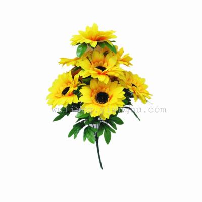 Factory direct sales rose 9 Home Furnishing simulation plant false sunflower head
