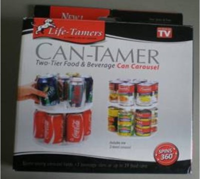 Wholesale creative TV new CAN TAMER cans rotating storage shelf