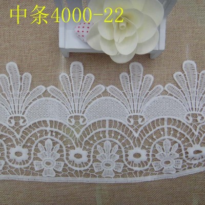 Factory direct lace bar code water soluble thorn embroidered milk silk garment accessories lace