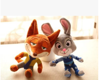 Crazy City Animal Plush Toy Fox rabbit doll doll doll Nick Judi