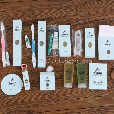 Hotel hotel disposable products hotel tooth comb shampoo.