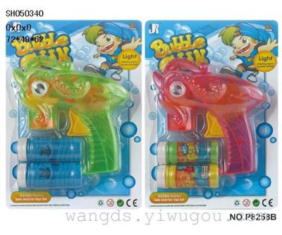 SH050340 bubble gun with light transparent Octopus Automatic with 2 bottles of water