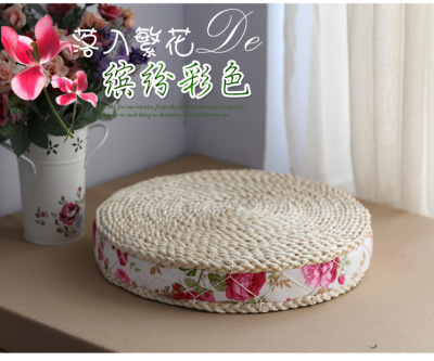 Pastoral style corn fur woven cushion tatami Futon round cushion cushion Piaochuang Yoga