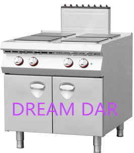 ITALY  STYLE ELECTRIC 4-HOT-PLATE COOKER WITH CABINET