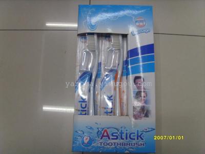 616 Foreign Trade Toothbrush a Box of 12 PCs Medium Hair Toothbrush