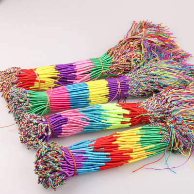 Pure hand woven Dragon Boat Festival colorful rope hand rope China knot rope