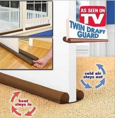 TWIN DRAFT GUARD dust door barrier door cleaning bar