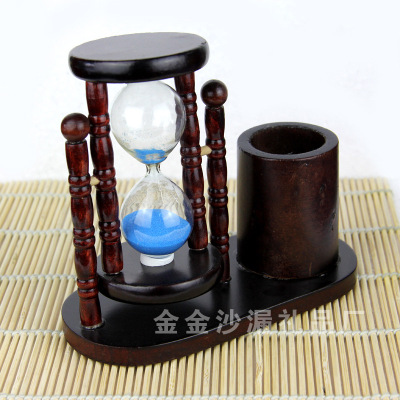 Hot products drain sand wooden pen hourglass YM108C new listing